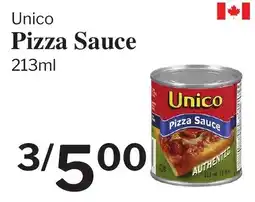 Village Food Markets Unico pizza sauce offer