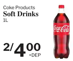 Village Food Markets Coca-Cola soft drinks offer