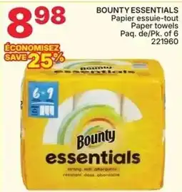 Rossy Bounty essentials paper towels offer