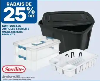 Sterilite products