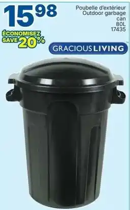 Rossy Gracious Living outdoor garbage can offer