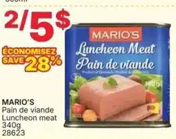 Rossy Mario's luncheon meat offer