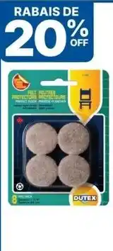 Rossy Dutex felt chair protectors offer