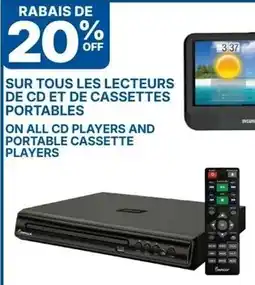 Rossy On all cd players and portable cassette players offer