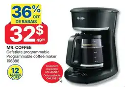 Rossy Mr. Coffee programmable coffee maker offer