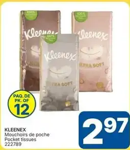 Rossy Kleenex pocket tissues offer