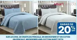 Rossy smartcanucks percale microfiber cotton sheet sets offer