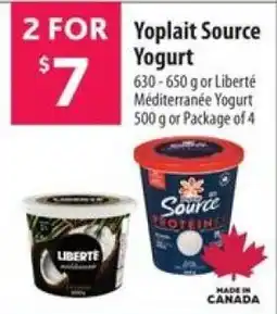 Co-op Yoplait source yogurt offer