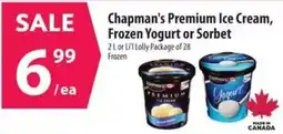 Co-op Chapman's Premium Ice Cream, Frozen Yogurt or Sorbet offer