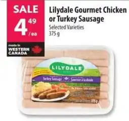 Co-op Lilydale Gourmet Chicken or Turkey Sausage offer