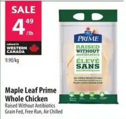 Co-op Maple Leaf Prime Whole Chicken offer
