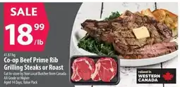 Co-op Co-op Beef Prime Rib Grilling Steaks or Roast offer