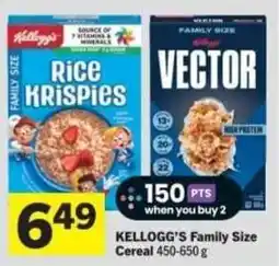 Co-op Kellogg's Family Size Cereal offer