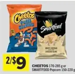 Co-op Cheetos puffs salted or Smartfood Popcorn offer