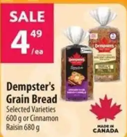 Co-op Dempster's Grain Bread offer