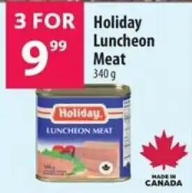 Holiday luncheon meat