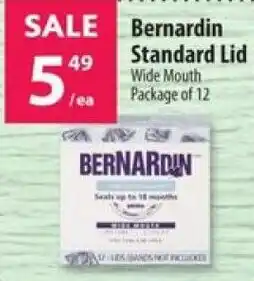 Co-op Bernardin standard lid wide mouth offer