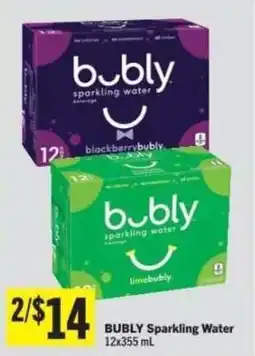 Co-op Bubly Sparkling Water offer