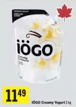 Co-op Iogo creamy yogurt offer