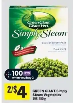 Co-op Green Giant Simply Steam Vegetables offer