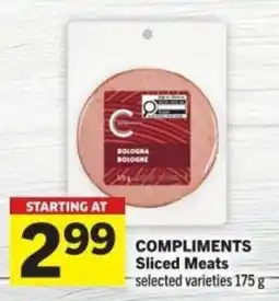 Co-op Compliments Sliced Meats offer