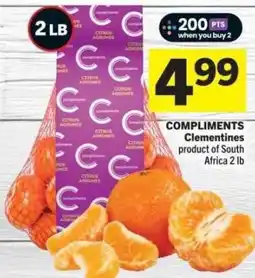 Co-op Compliments clementines offer