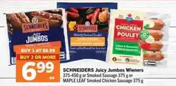 Co-op Schneiders juicy jumbos wieners offer