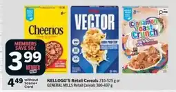 Co-op Kellogg's retail cereals offer