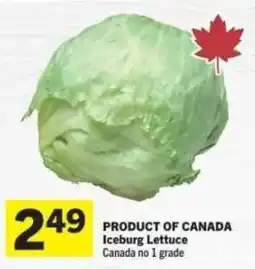 Co-op Iceburg Lettuce offer