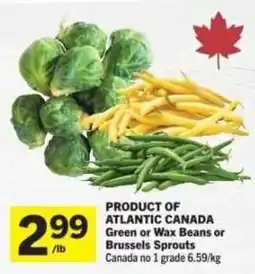 Co-op Green or Wax Beans or Brussels Sprouts offer