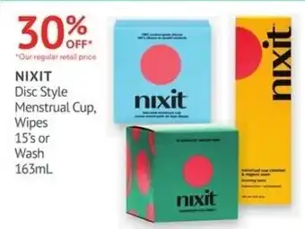 Nixit Disc Style Menstrual Cup, Wipes