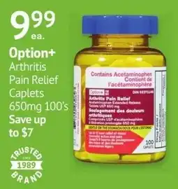 Guardian Pharmacy Option+ Arthritis Pain Relief Caplets offer