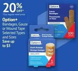 Guardian Pharmacy Option+ Bandages, Gauze or Wound Tape offer