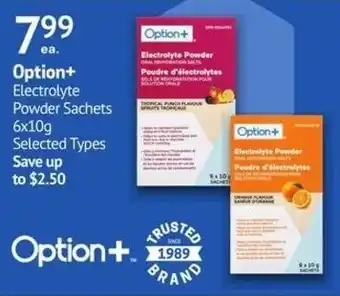 Option+ Electrolyte Powder Sachets