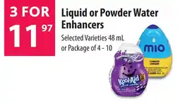 Co-op Liquid or Powder Water Enhancers offer