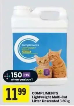 Co-op Compliments Lightweight Multi-Cat Litter Unscented offer