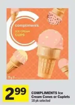 Co-op Compliments Ice Cream Cones or Cuplets offer