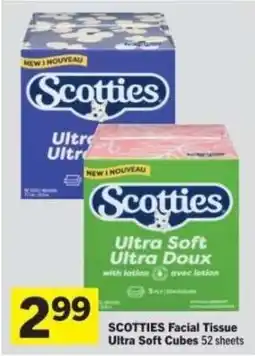 Co-op Scotties Facial Tissue Ultra Soft Cubes offer