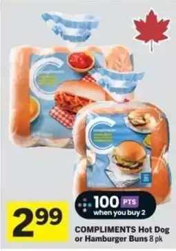 Co-op Compliments Hot Dog or Hamburger Buns offer