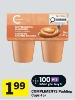 Co-op Compliments Pudding offer