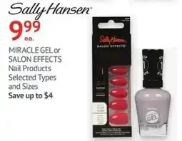 Guardian Pharmacy Sally Hansen miracle gel or salon effects nail products offer