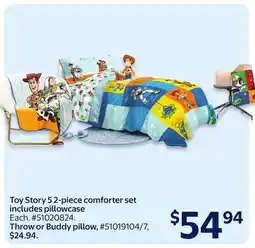 Walmart Toy Story 5 2-piece comforter set offer