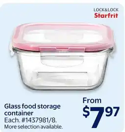 Walmart Glass food storage container offer