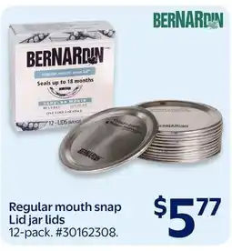Walmart Bernardin Regular mouth snap Lid jar lids offer
