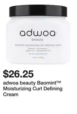 Sephora adwoa beauty Baomint Moisturizing Curl Defining Cream offer