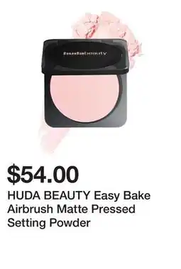 Sephora HUDA BEAUTY Easy Bake Airbrush Matte Pressed Setting Powder offer