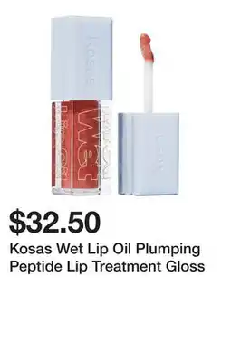 Sephora Kosas Wet Lip Oil Plumping Peptide Lip Treatment Gloss offer