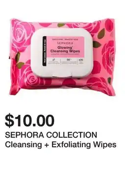 Sephora SEPHORA COLLECTION Cleansing + Exfoliating Wipes offer