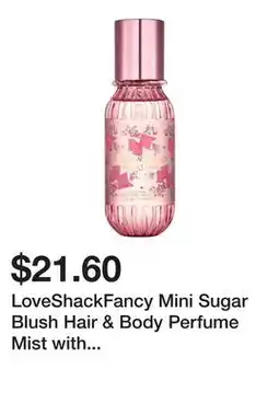 Sephora LoveShackFancy Mini Sugar Blush Hair & Body Perfume Mist with Vanilla & Passion Fruit offer
