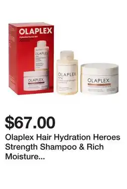 Sephora Olaplex Hair Hydration Heroes Strength Shampoo & Rich Moisture Anti-Frizz Mask Gift Set offer